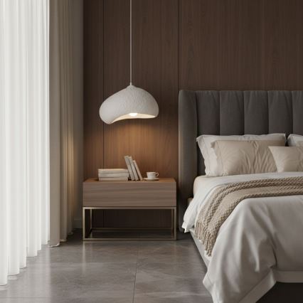 Brilagi - Pendellamp WABI SABI aan kabel 1xE27/40W/230V Ø 32 cm wit