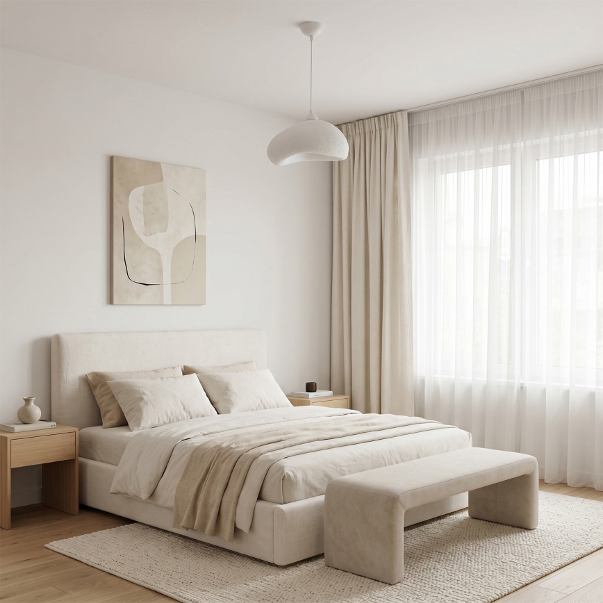 Brilagi - Pendellamp WABI SABI aan kabel 1xE27/40W/230V Ø 32 cm wit