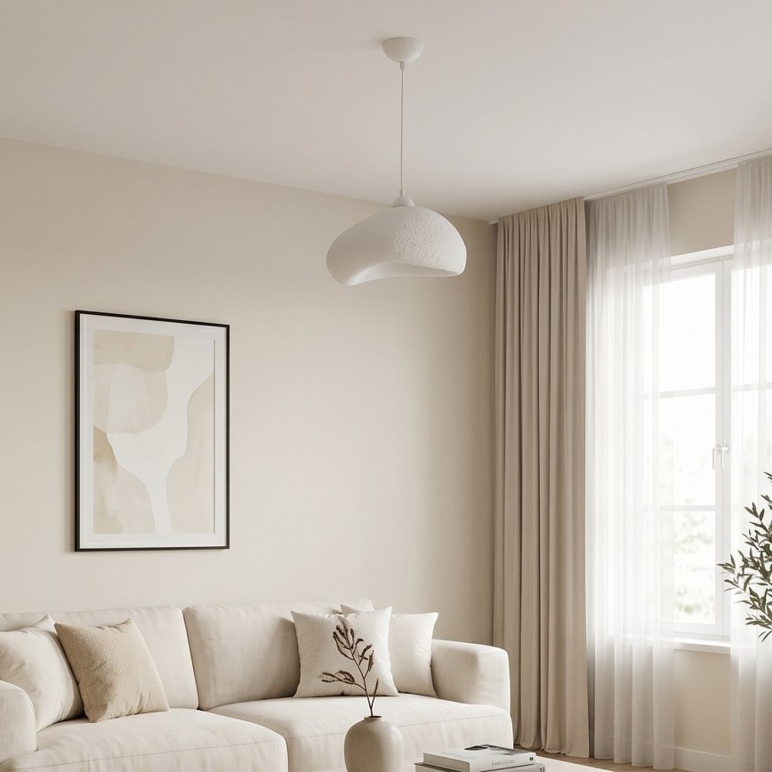 Brilagi - Pendellamp WABI SABI aan kabel 1xE27/40W/230V Ø 32 cm wit
