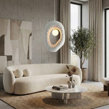 Brilagi - Pendellamp WABI SABI met kabel 1xG9/8W/230V wit