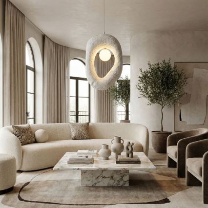 Brilagi - Pendellamp WABI SABI met kabel 1xG9/8W/230V wit