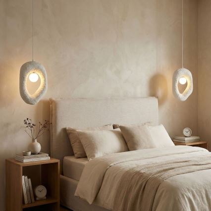 Brilagi - Pendellamp WABI SABI met kabel 1xG9/8W/230V wit