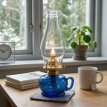 Brilagi - Petroleumlamp MERLIN blauw