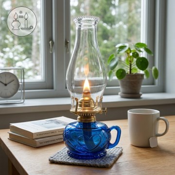 Brilagi - Petroleumlamp MERLIN blauw