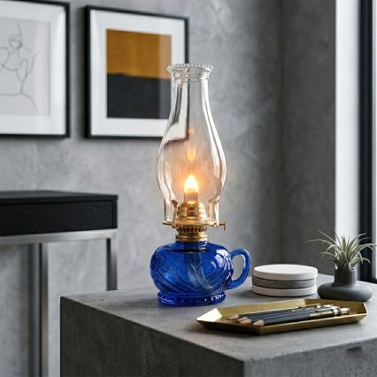 Brilagi - Petroleumlamp MERLIN blauw