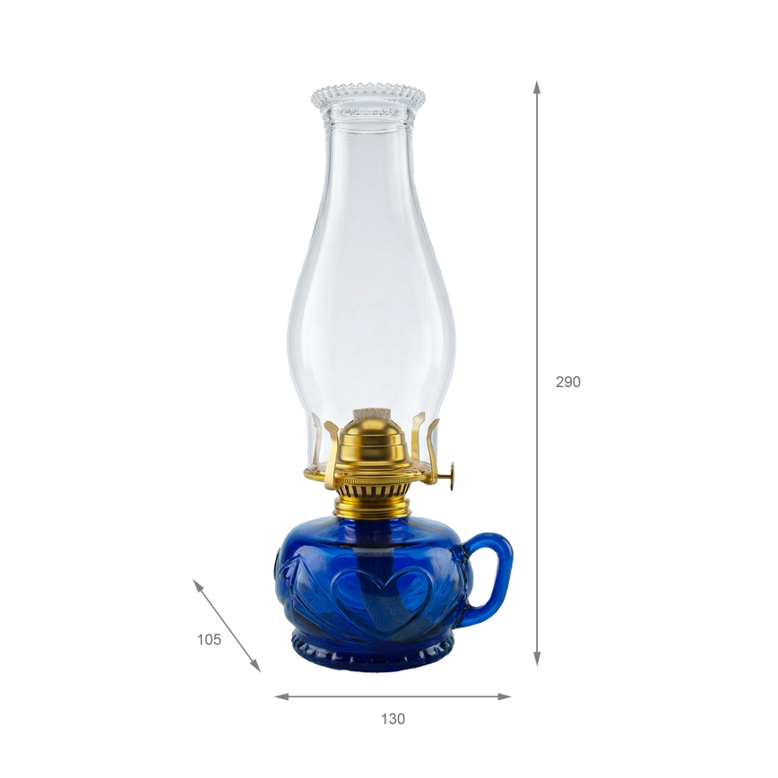Brilagi - Petroleumlamp MERLIN blauw