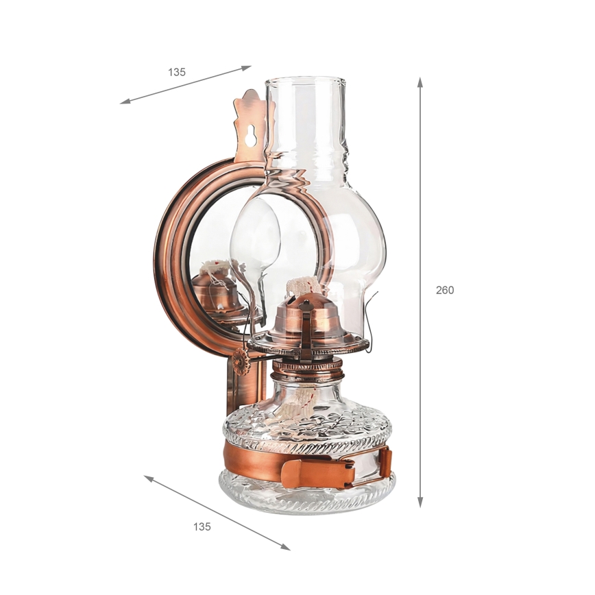 Brilagi - Petroleumlamp MERLIN brons/patina
