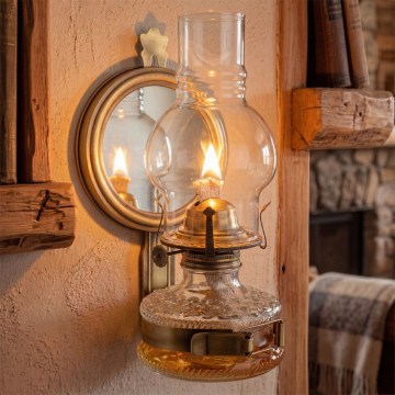Brilagi - Petroleumlamp MERLIN goud/patina