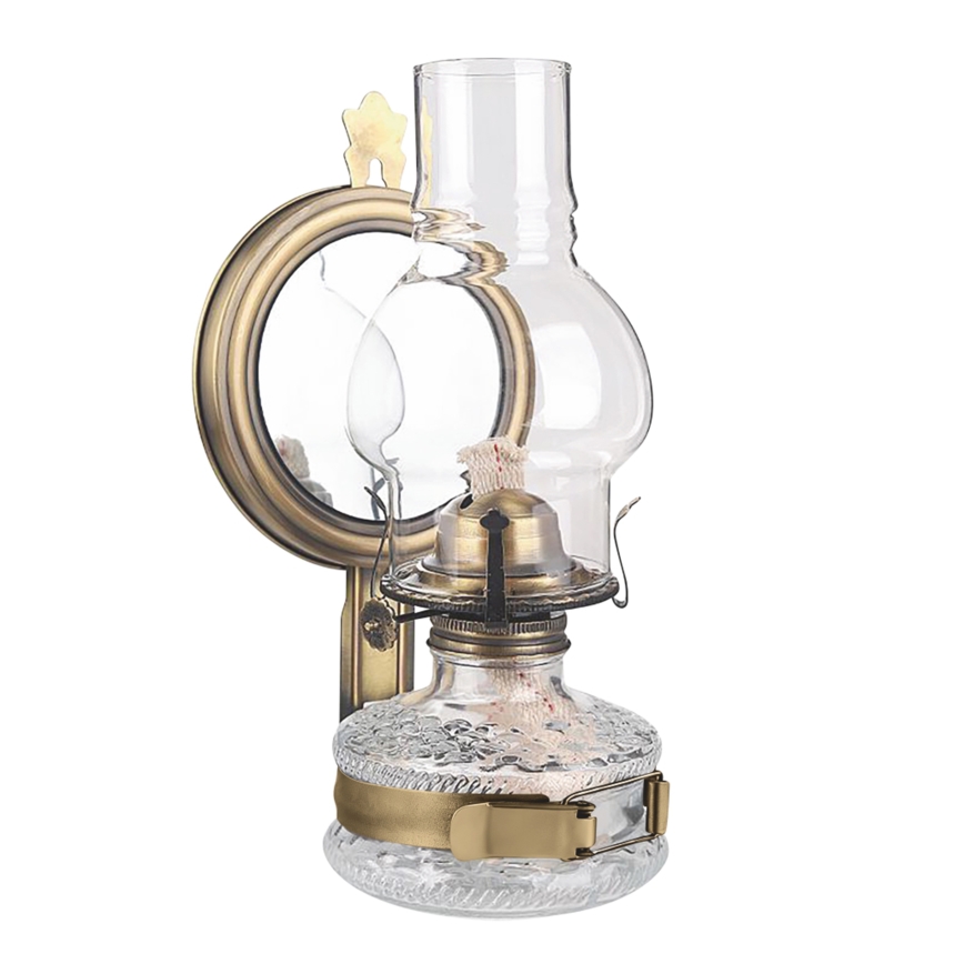 Brilagi - Petroleumlamp MERLIN goud/patina