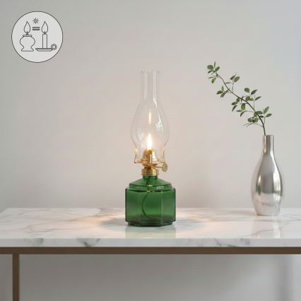 Brilagi - Petroleumlamp MERLIN groen