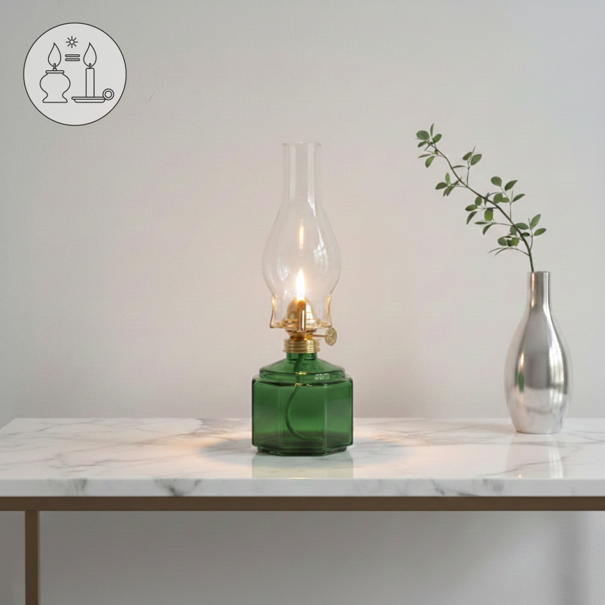 Brilagi - Petroleumlamp MERLIN groen