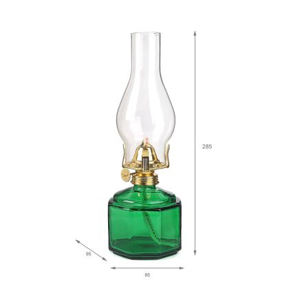 Brilagi - Petroleumlamp MERLIN groen