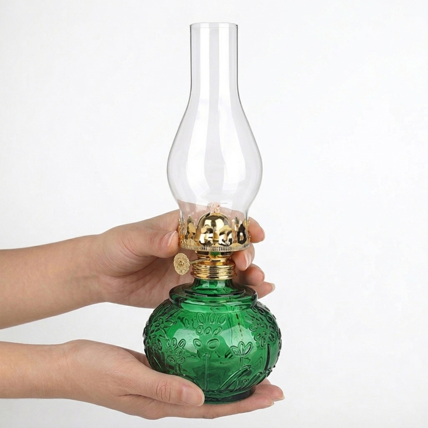 Brilagi - Petroleumlamp MERLIN groen