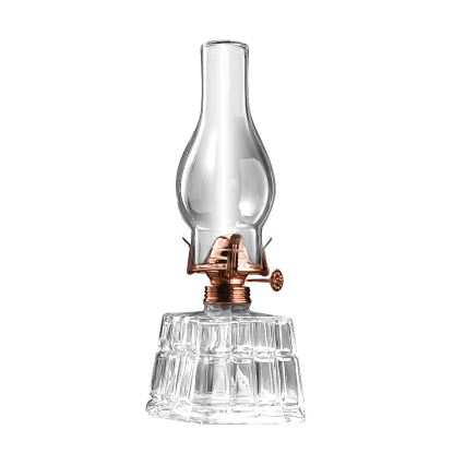 Brilagi - Petroleumlamp MERLIN helder/brons/patina