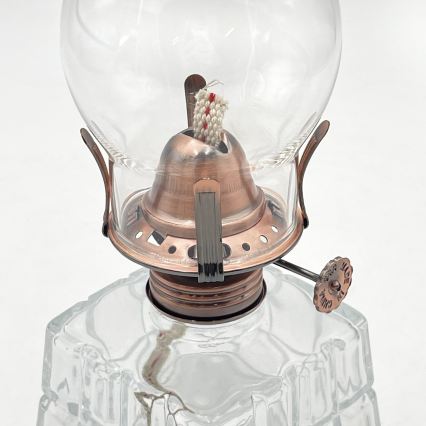 Brilagi - Petroleumlamp MERLIN helder/brons/patina
