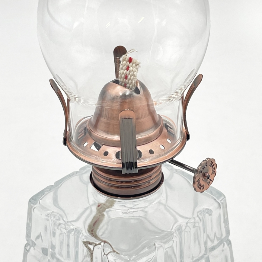 Brilagi - Petroleumlamp MERLIN helder/brons/patina