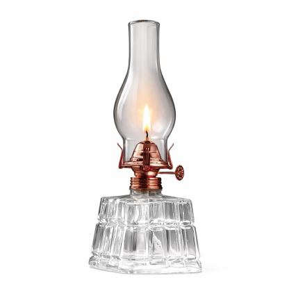 Brilagi - Petroleumlamp MERLIN helder/brons/patina