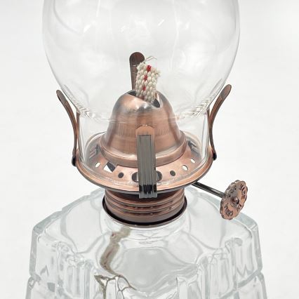 Brilagi - Petroleumlamp MERLIN helder/bronskleurig/gepatineerd