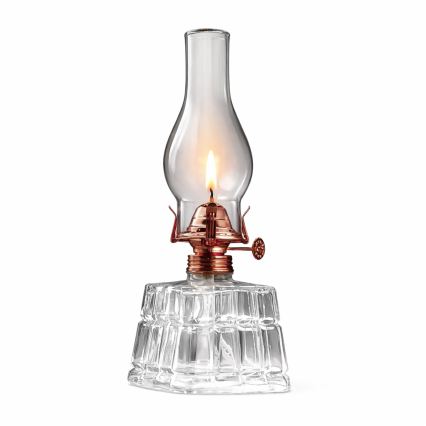 Brilagi - Petroleumlamp MERLIN helder/bronskleurig/gepatineerd