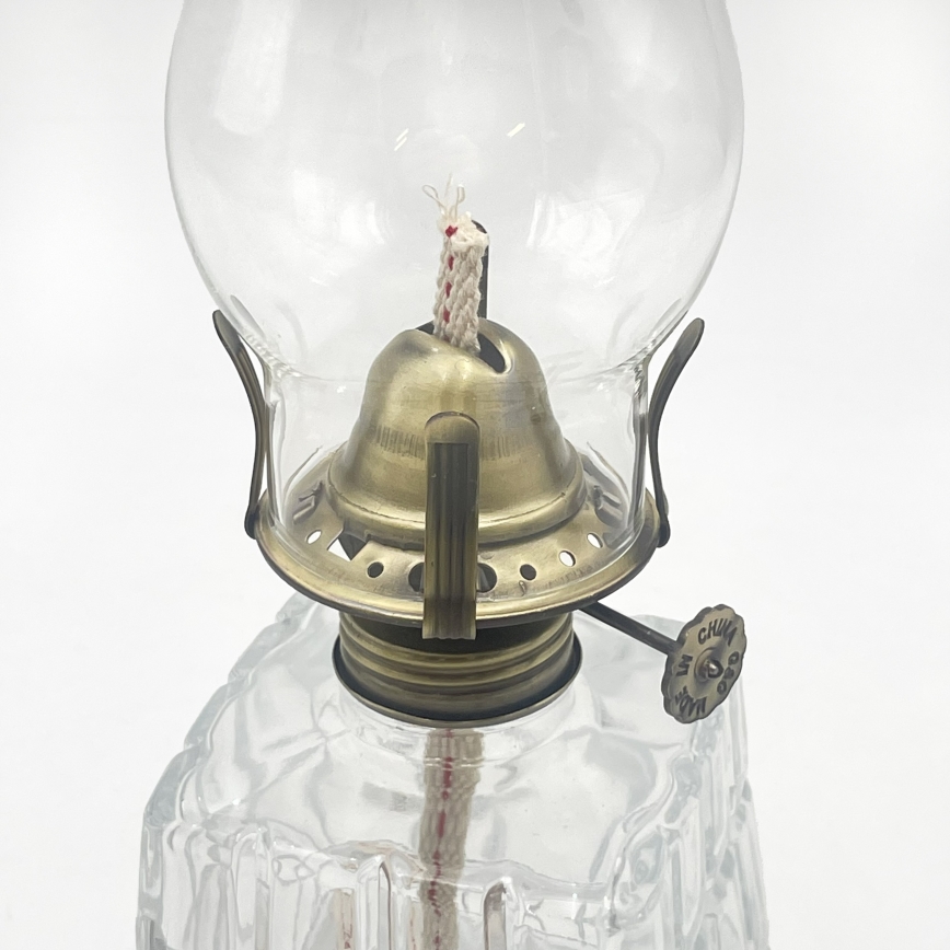 Brilagi - Petroleumlamp MERLIN helder/goud/patina