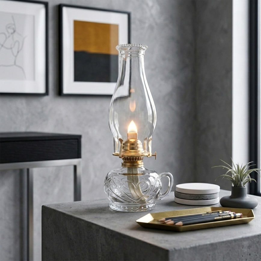 Brilagi - Petroleumlamp MERLIN helder