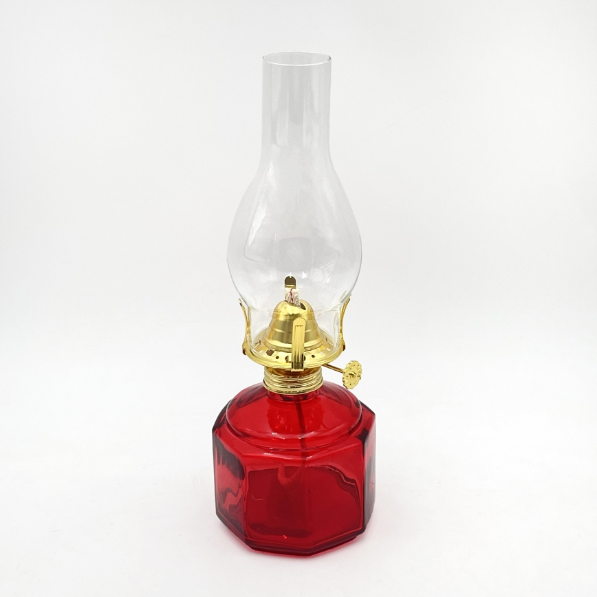 Brilagi - Petroleumlamp MERLIN rood