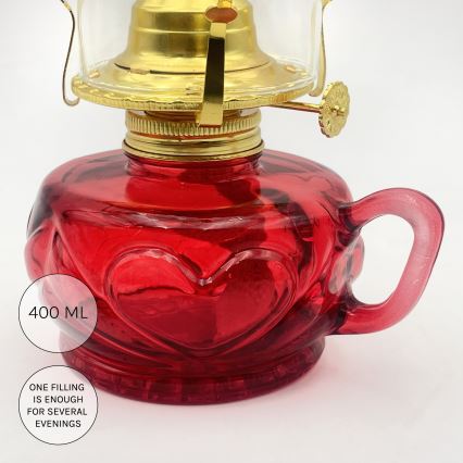 Brilagi - Petroleumlamp MERLIN rood