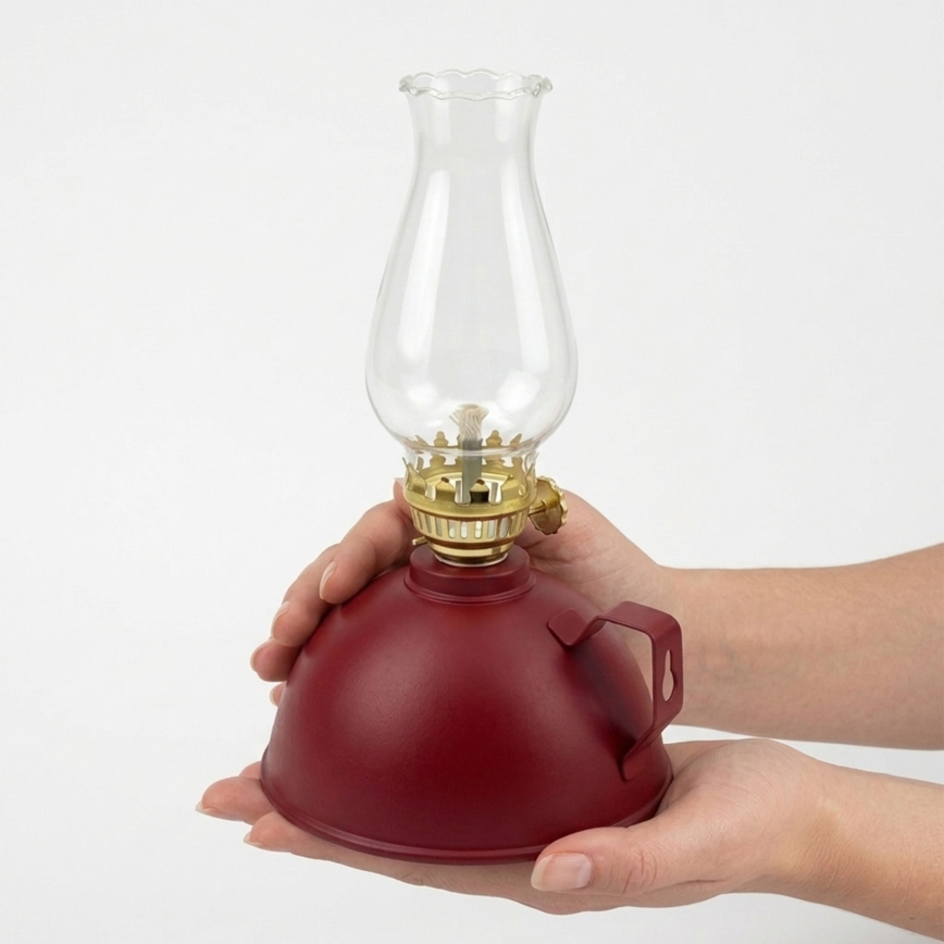 Brilagi - Petroleumlamp MERLIN, rood