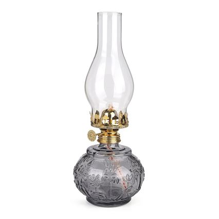 Brilagi - Petroleumlamp MERLIN rookgrijs/grijs