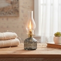 Brilagi - Petroleumlamp MERLIN rookkleurig/grijs