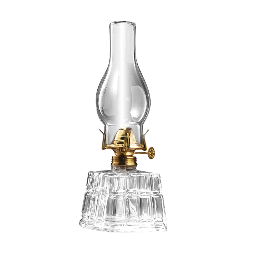 Brilagi - Petroleumlamp MERLIN transparant/goud