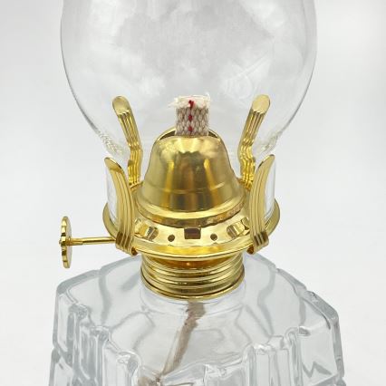 Brilagi - Petroleumlamp MERLIN transparant/goud