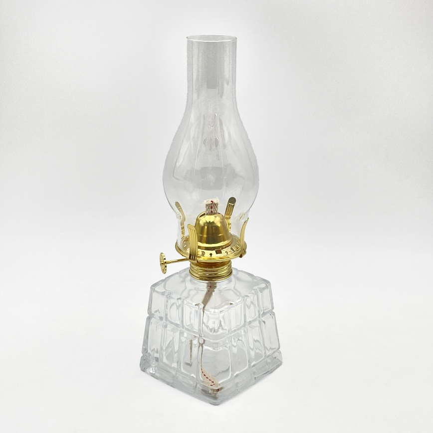 Brilagi - Petroleumlamp MERLIN transparant/goud