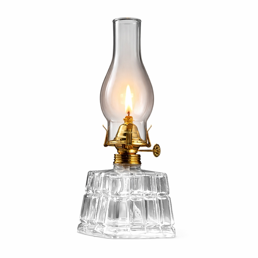 Brilagi - Petroleumlamp MERLIN transparant/goud