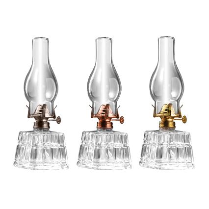 Brilagi - Petroleumlamp MERLIN transparant/goud