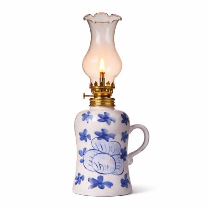 Brilagi - Petroleumlamp MERLIN wit/blauw