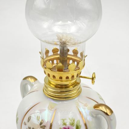 Brilagi - Petroleumlamp MERLIN wit/goud