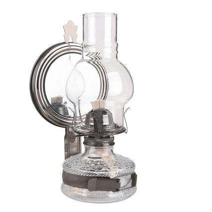 Brilagi - Petroleumlamp MERLIN zwart-chroom