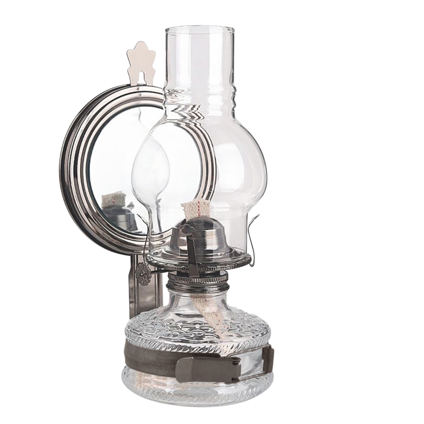 Brilagi - Petroleumlamp MERLIN zwart-chroom