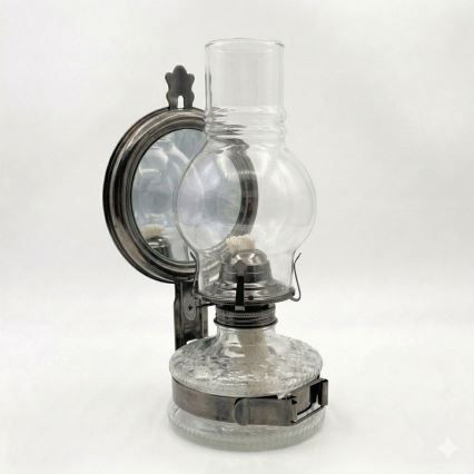 Brilagi - Petroleumlamp MERLIN zwart-chroom