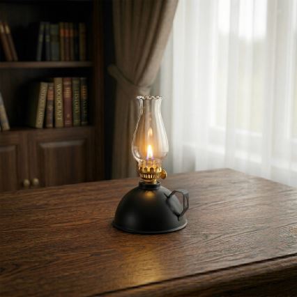 Brilagi - Petroleumlamp MERLIN zwart