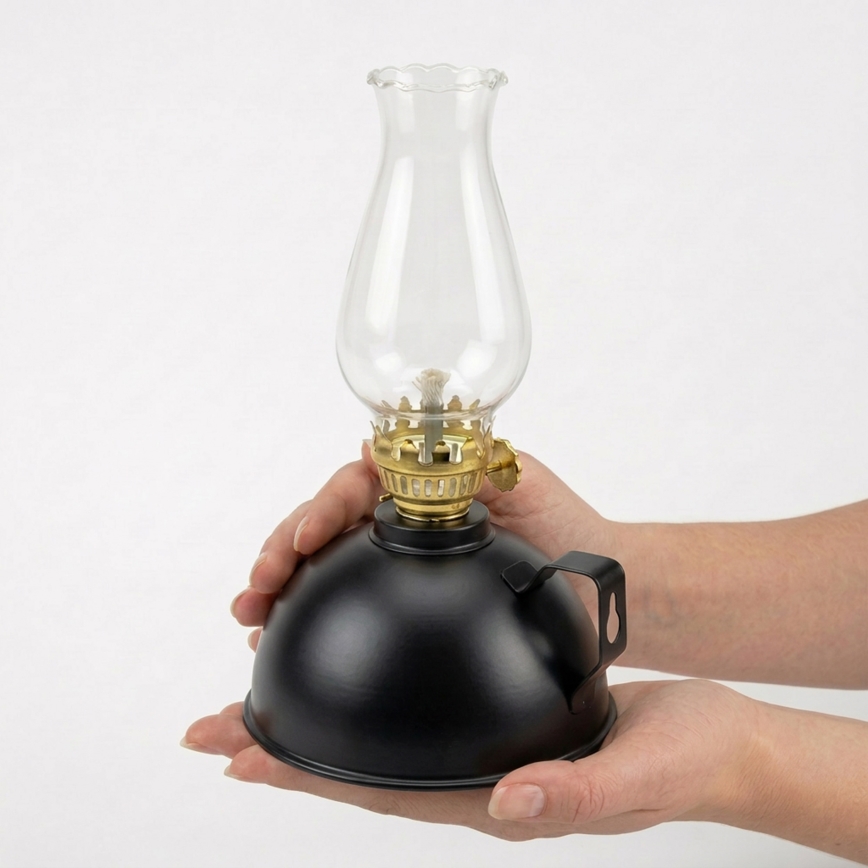 Brilagi - Petroleumlamp MERLIN zwart