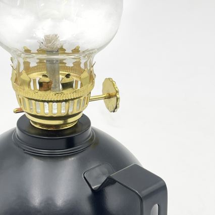 Brilagi - Petroleumlamp MERLIN zwart