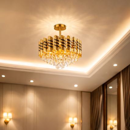 Brilagi - Plafondkroonluchter CRISTAL 5x E14/40W/230V Ø 38 cm