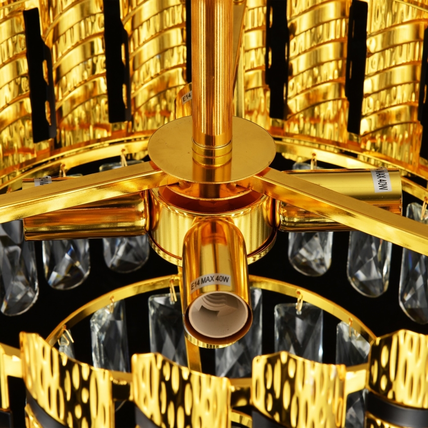 Brilagi - Plafondkroonluchter CRISTAL 5x E14/40W/230V Ø 38 cm