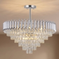 BRILAGI - Plafondkroonluchter ECLIPSE 12xE14/10W/230V Ø 78 cm zilver