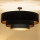 Brilagi - Plafondkroonluchter LUNETA 3xE27/60W/230V Ø 80 cm zwart/goud