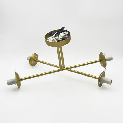 Brilagi - Plafondkroonluchter MALIVA 4xE14/15W/230V goud/wit