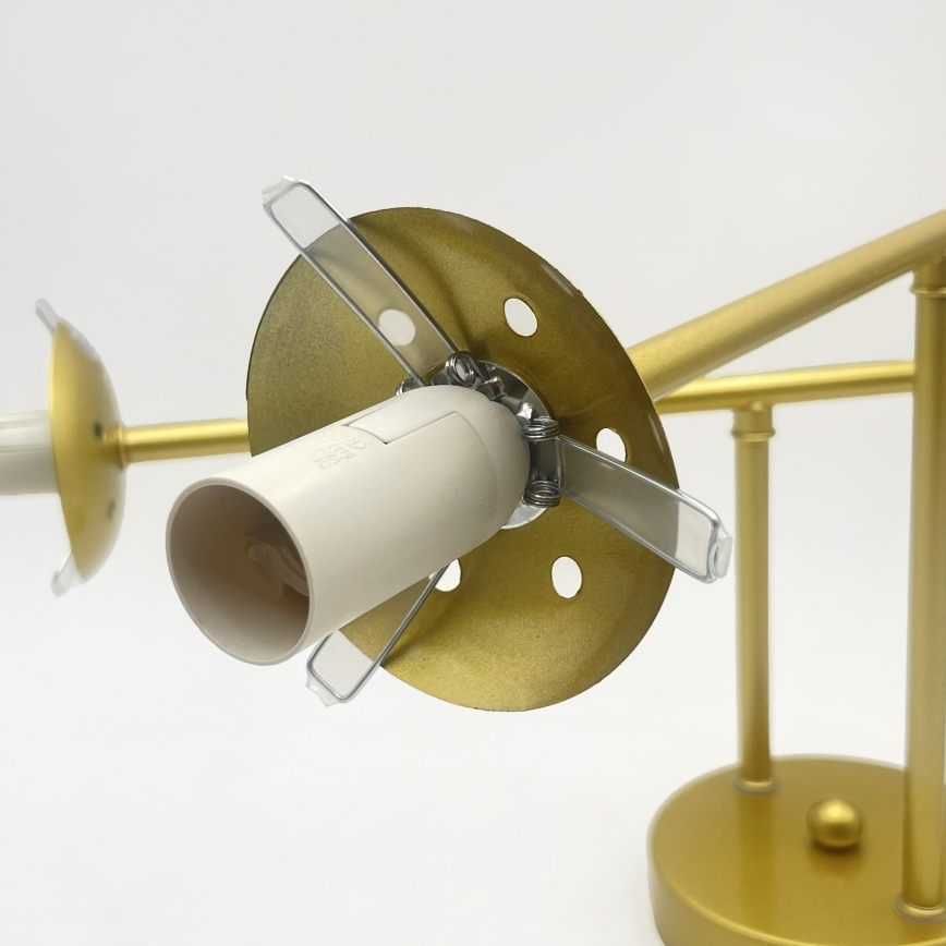 Brilagi - Plafondkroonluchter MALIVA 4xE14/15W/230V goud/wit