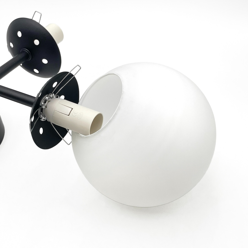 Brilagi - Plafondkroonluchter MALONY 4xE14/20W/230V zwart